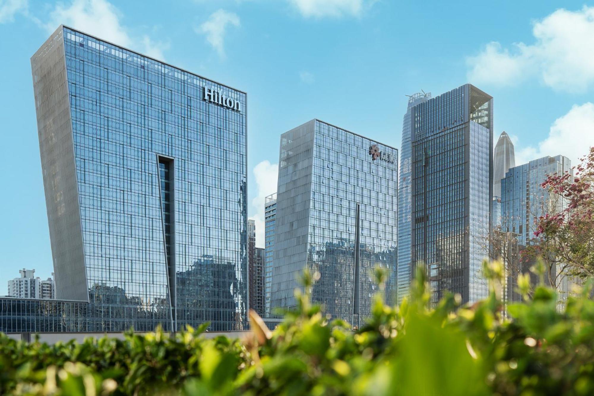 Hilton Shenzhen Futian, Metro Station At Hotel Front Door, Close To Futian Convention & Exhibition Center Bagian luar foto