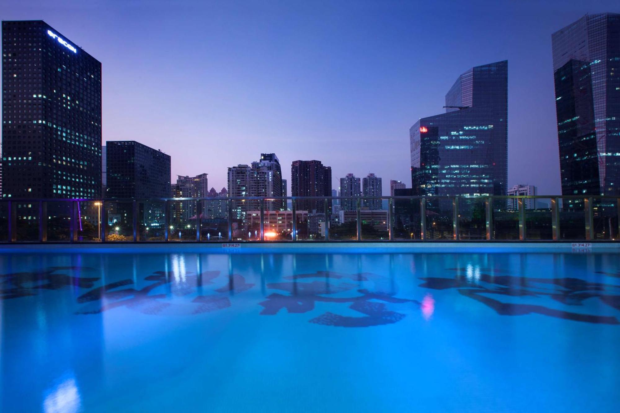 Hilton Shenzhen Futian, Metro Station At Hotel Front Door, Close To Futian Convention & Exhibition Center Bagian luar foto