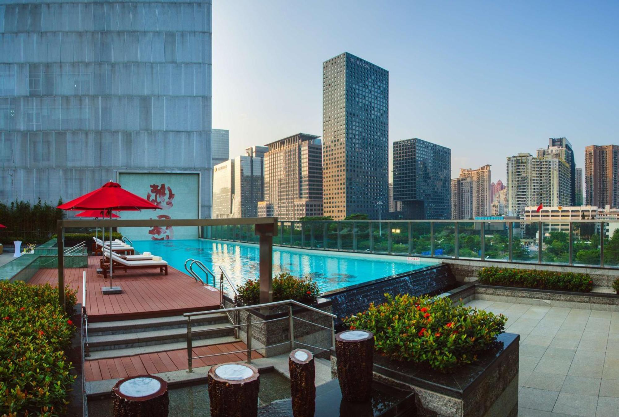 Hilton Shenzhen Futian, Metro Station At Hotel Front Door, Close To Futian Convention & Exhibition Center Bagian luar foto