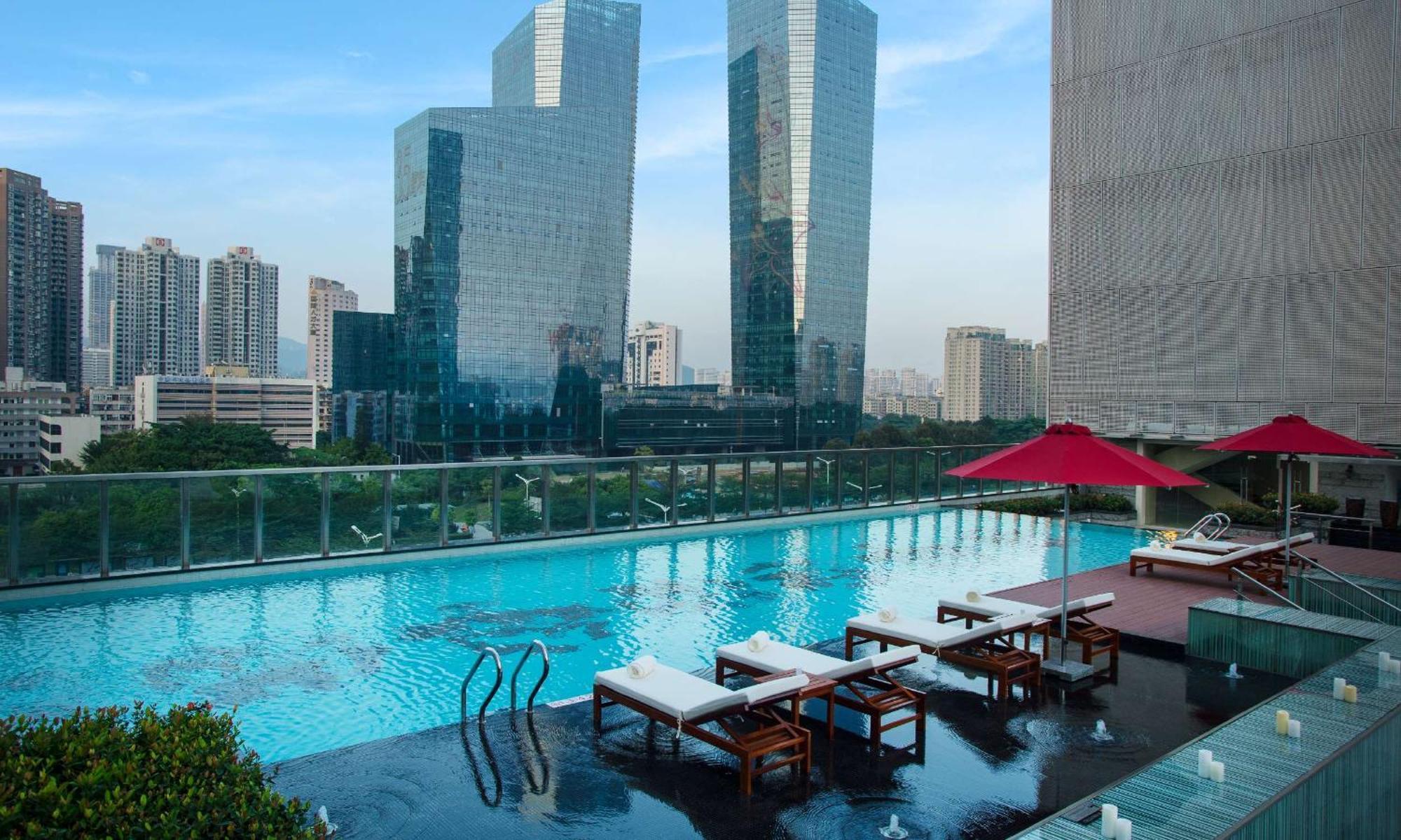 Hilton Shenzhen Futian, Metro Station At Hotel Front Door, Close To Futian Convention & Exhibition Center Bagian luar foto